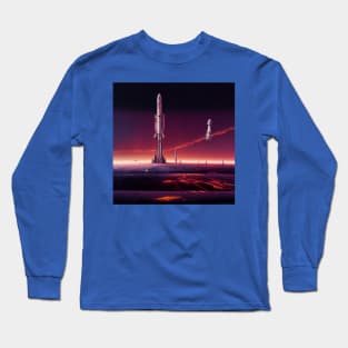 Interplanetary Spaceport Long Sleeve T-Shirt